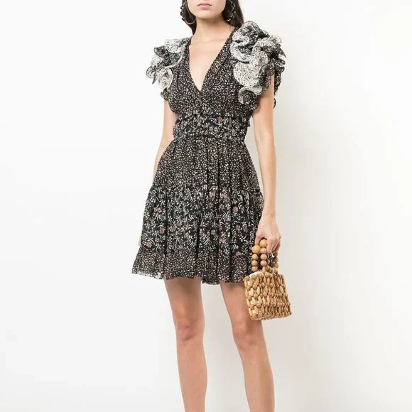 Ulla Johnson Ivy Dress, Black, Size